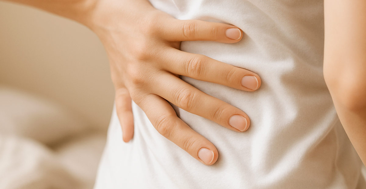 Woman back pain