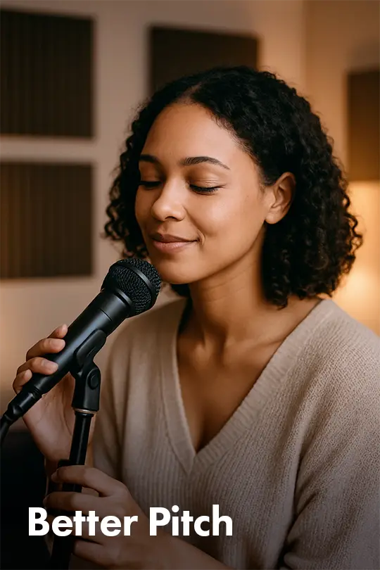 Woman singing