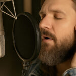 Man recording voice